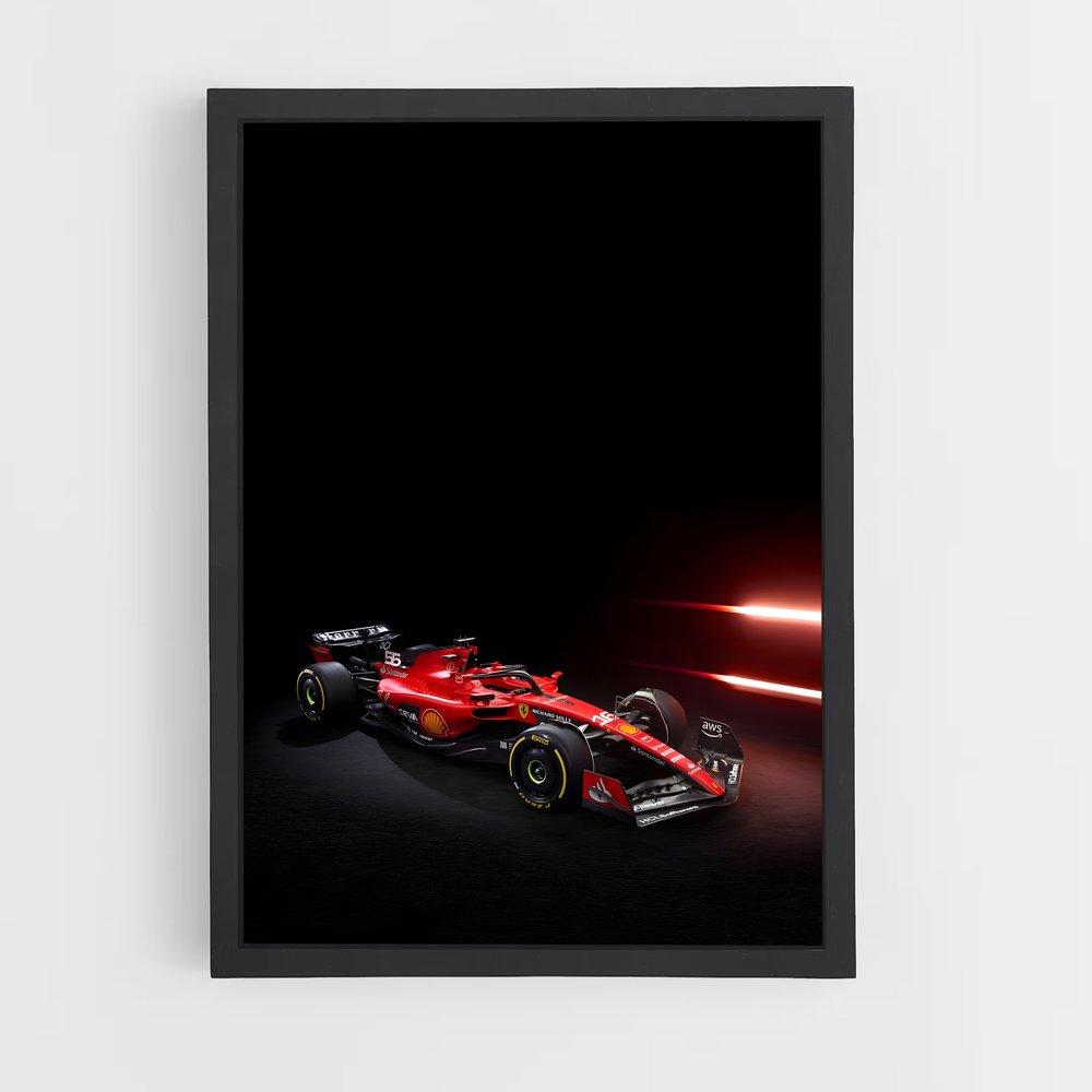 Poster Ferrari SF-23 Racer – affiche Voitures de Formule 1 (vue 2)